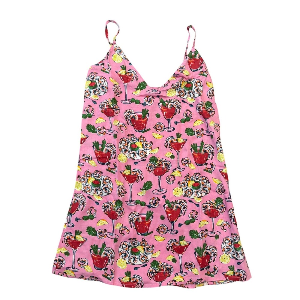 NWT Printfresh Shrimp Cocktail Eco Sleep Shortie Parlor Pink XXS